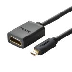 UGREEN 20134-20134 Micro HDMI Male to HDMI Female Adapter - Black Black
