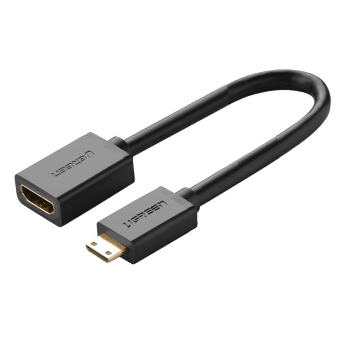 UGREEN Mini HDMI Adapter (M to F) - 4K@60Hz Black