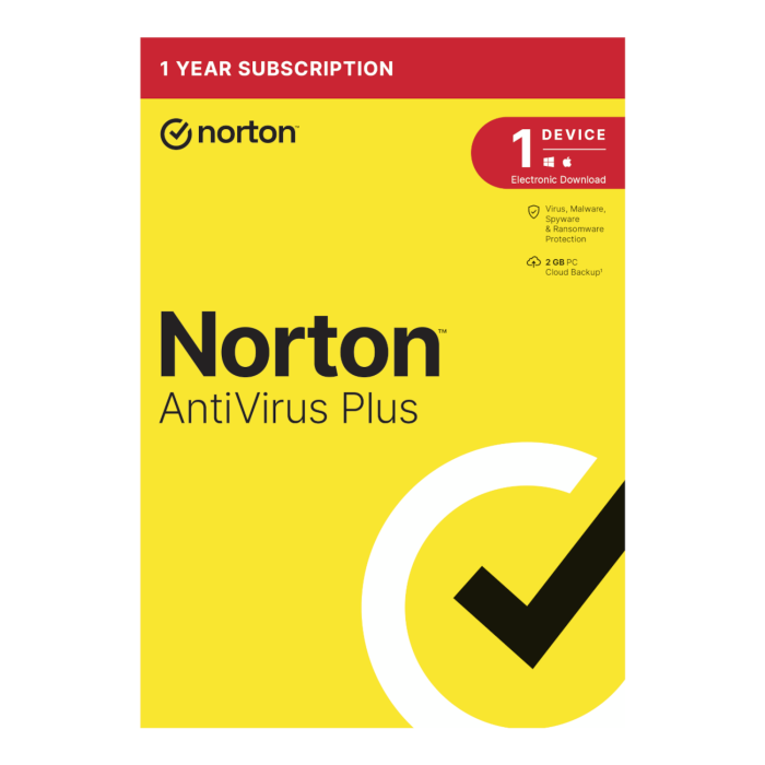 Norton AntiVirus Plus 2GB - 1 Device (Physical Package) -