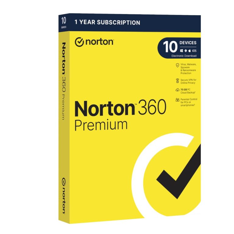 Norton 360 Premium (10 Device/Up to 75GB) Navy