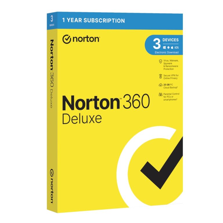 Norton 360 Deluxe (3 Device/Up to 25GB) Orange