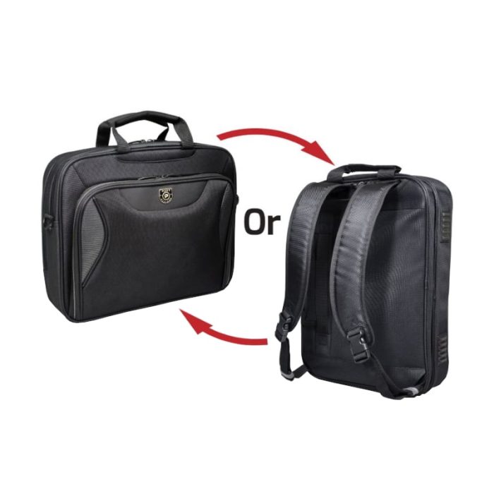 Port Designs Manhattan 15.6" Combo Toploader Backpack Black