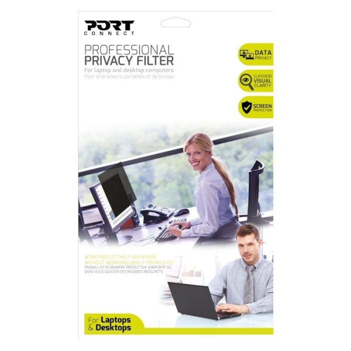 Port Connect 2D Professional Privacy Filter 14.1" Transparent