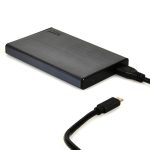 Port Connect 2.5" USB-C External HDD Enclosure Black Black