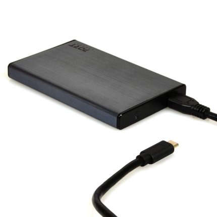 Port Connect 2.5" USB-C External HDD Enclosure Black Black