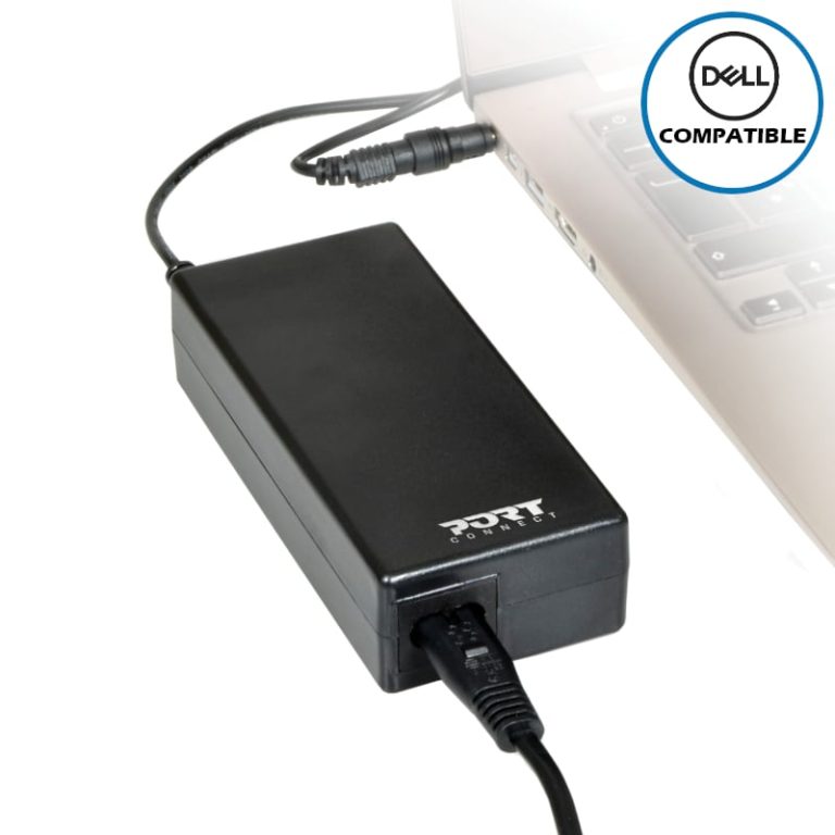 Port Connect 65W Notebooks Adapter Dell Black