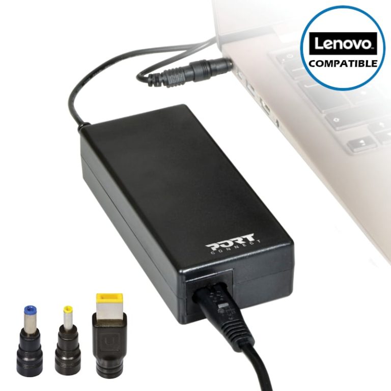 Port Connect 65W Notebooks Adapter Lenovo Black