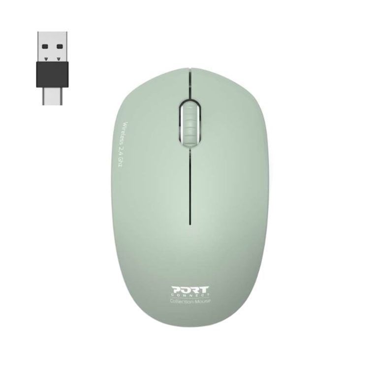 Port Connect MOUSE COLLECTION II WIRELESS Olive Olive