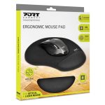 Port Ergonomic Gel Mouse Pad - Black Black