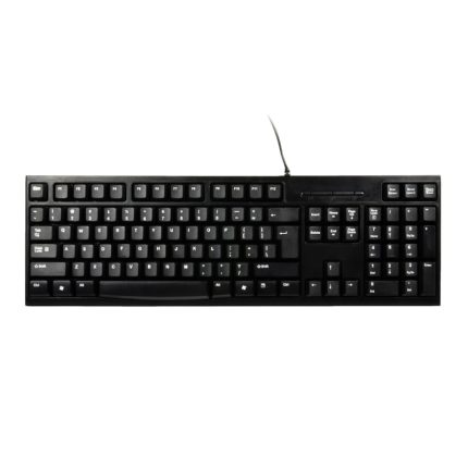 Port Connect Office Budget Wired Keyboard-Black Black