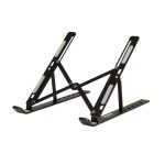 Port Connect Travel Foldable Notebook Stand Black