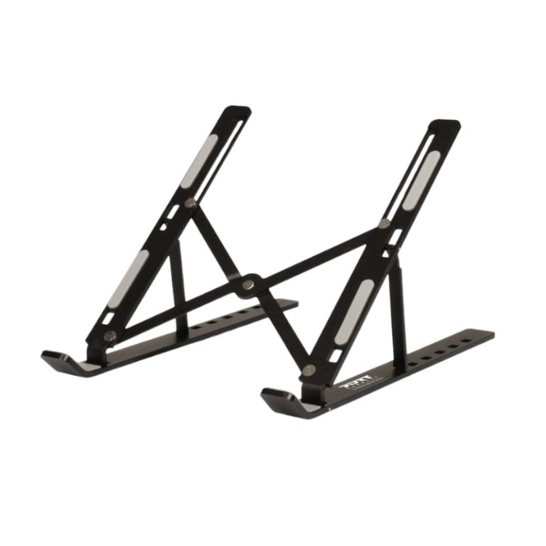 Port Connect Travel Foldable Notebook Stand Black