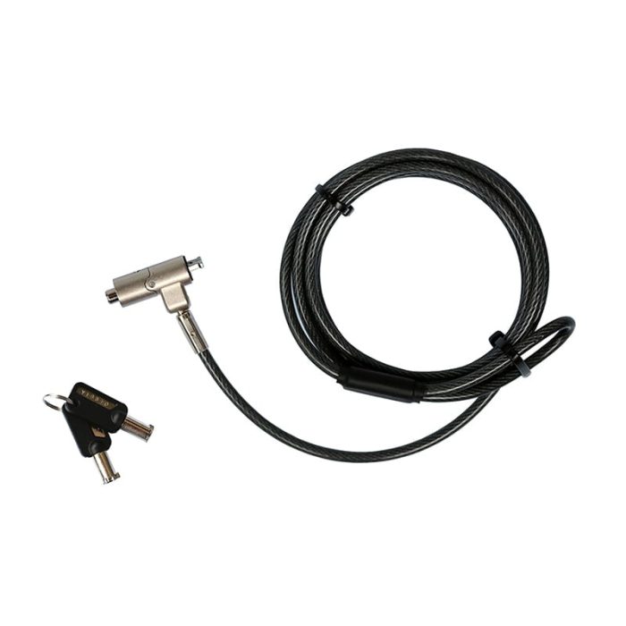 Port Connect 1.5mm Nano Slot Cable Lock Black