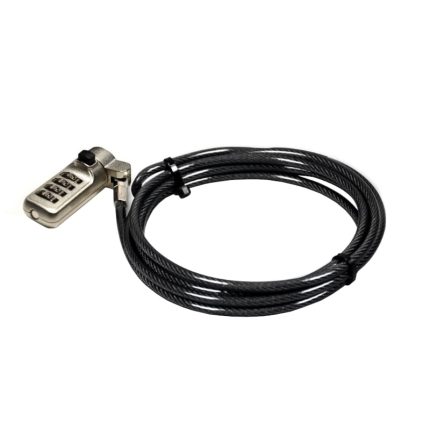 Port Connect Nano Slot Security Combination Cable Silver