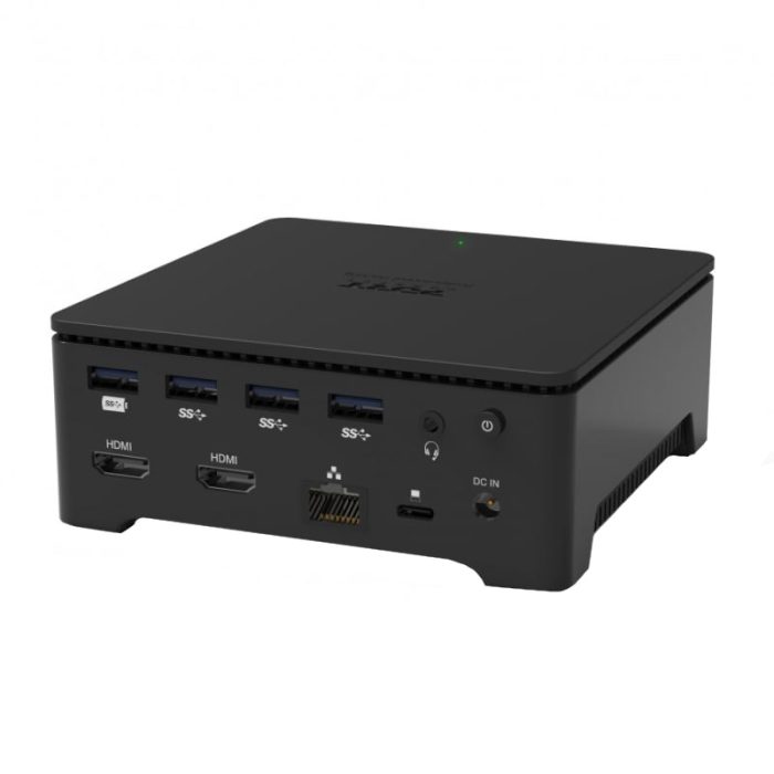 Port USB Type-C and Type-A Docking Station 2 X 4K Display Black