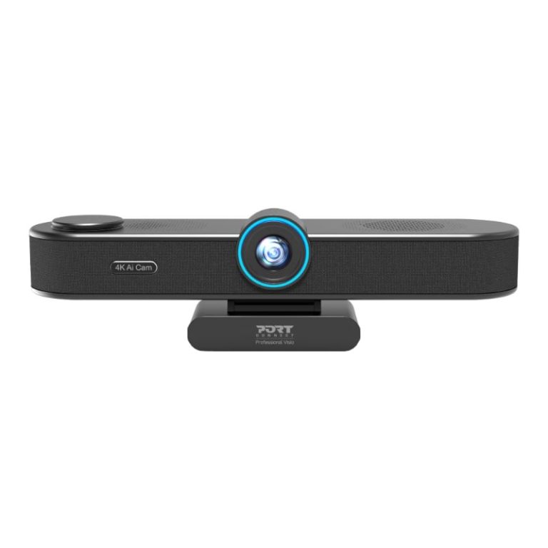 Port Connect All-in-one Conference Cam regroups camera + microphone + speaker 4k@30Hz Black