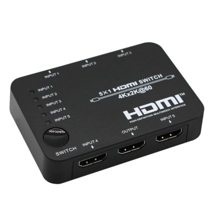 HDCVT SWITCH HDMI 2.0 5-1 Black