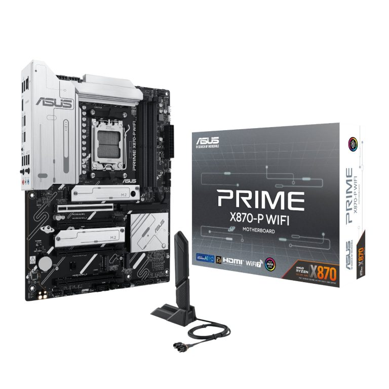Asus PRIME X870-P WIFI ATX Gaming Motherboard Black/Grey