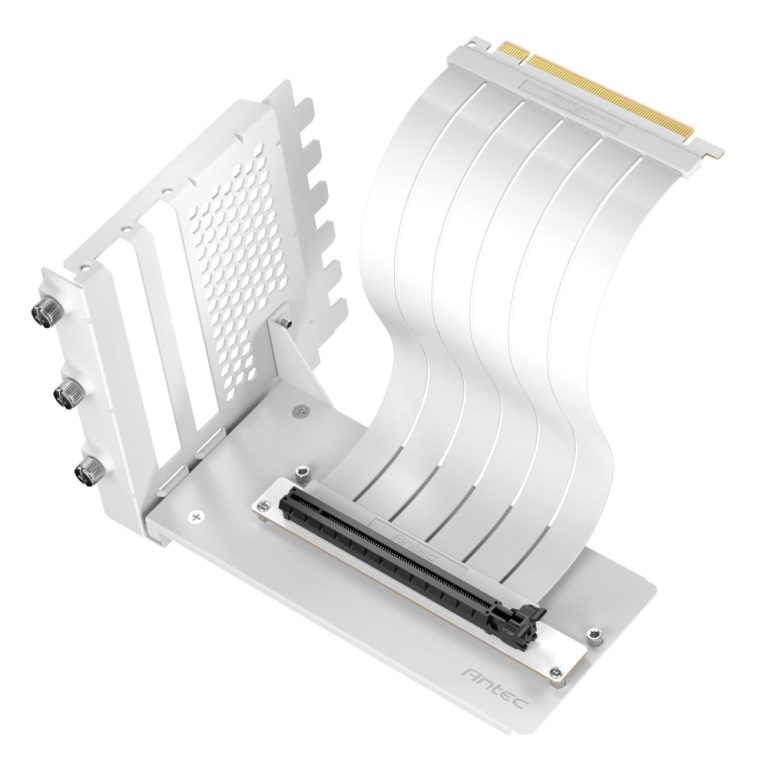 Antec RTX40 PCIe4.0 Riser Cable Vertical Bracket Kit - White White