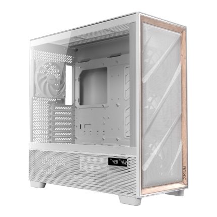 Antec FLUX PRO E-ATX Mid Tower Gaming Chassis – White White