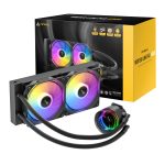 Antec VORTEX LUM 240 ARGB AIO CPU Liquid Cooler – Black Black