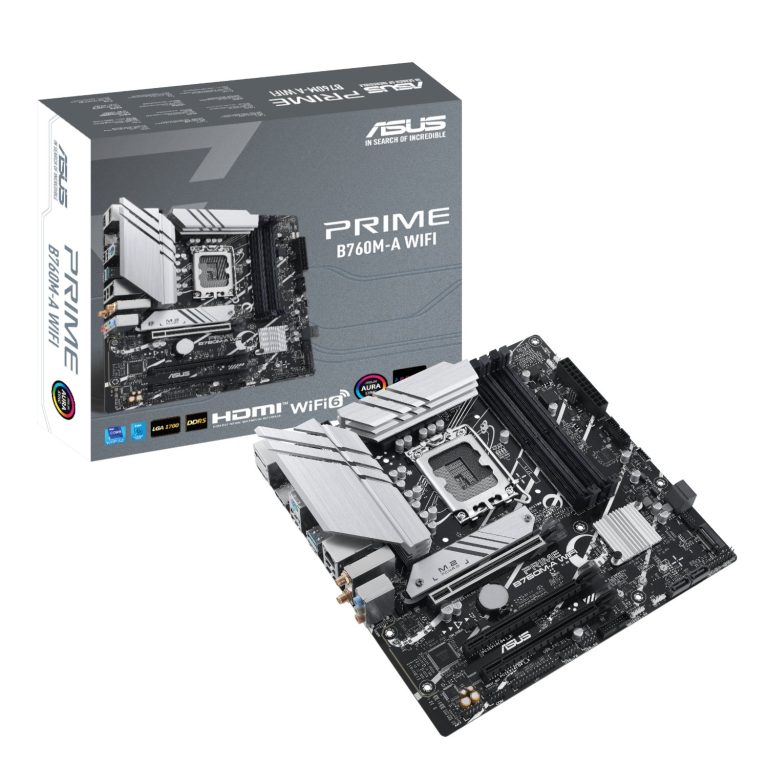 Asus PRIME B760M-A WIFI Intel LGA1700 M-ATX Motherboard Black