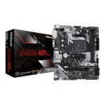 ASRock B450M-HDV R4.0 AMD AM4 M-ATX Motherboard Black