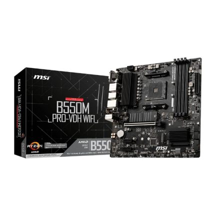 MSI B550M PRO-VDH WIFI AMD AM4 MATX Gaming Motherboard Black