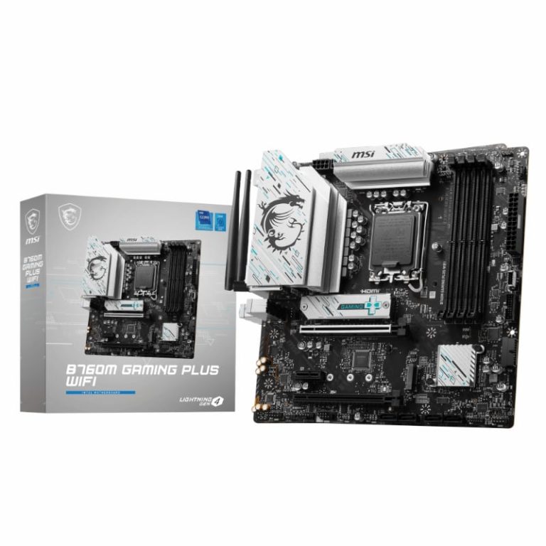 MSI B760M GAMING PLUS WIFI DDR5 Intel LGA1700 M-ATX Gaming Motherboard -