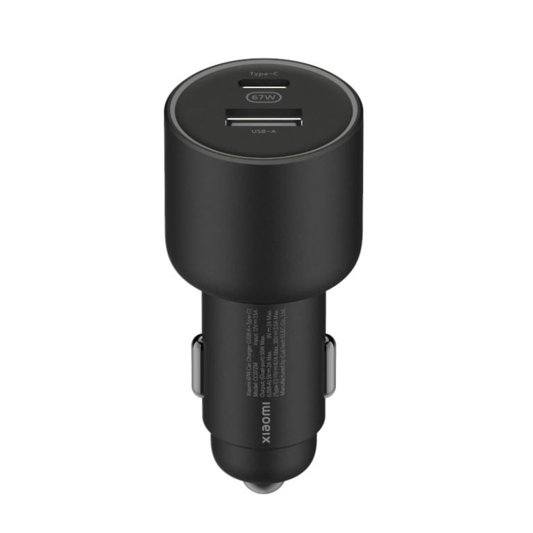 Xiaomi 67W Car Charger USB-A and Type-C Black