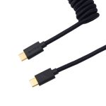 Keychron Coiled Aviator Cable - Black/Straight -
