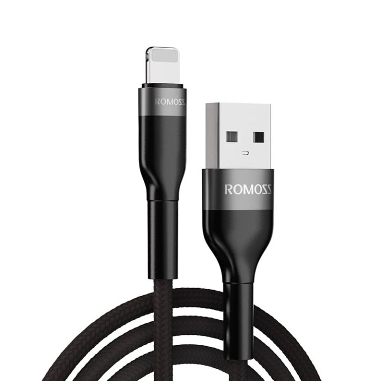 Romoss USB to Lightning 1m Cable Black Black/Grey