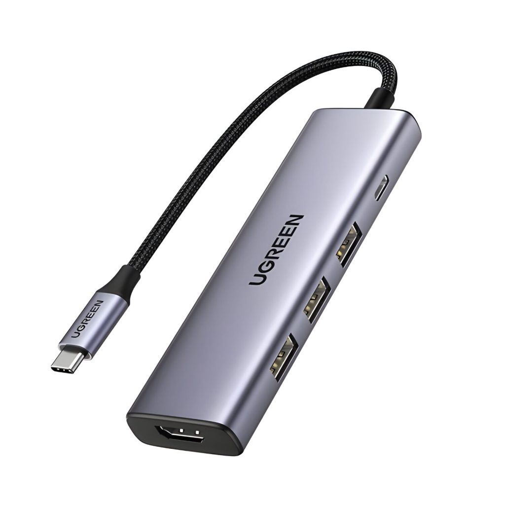 UGREEN Revodok 5-in-1 Type-C Hub | 4K HDMI | Type-C | USB3.0 Silver