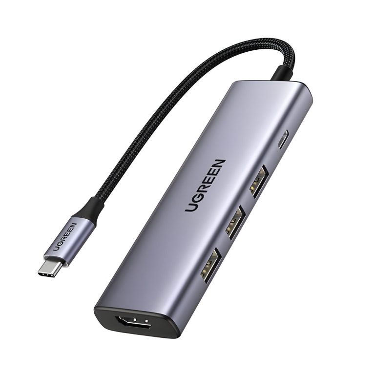 UGREEN Revodok 5-in-1 Type-C Hub | 4K HDMI | Type-C | USB3.0 Silver