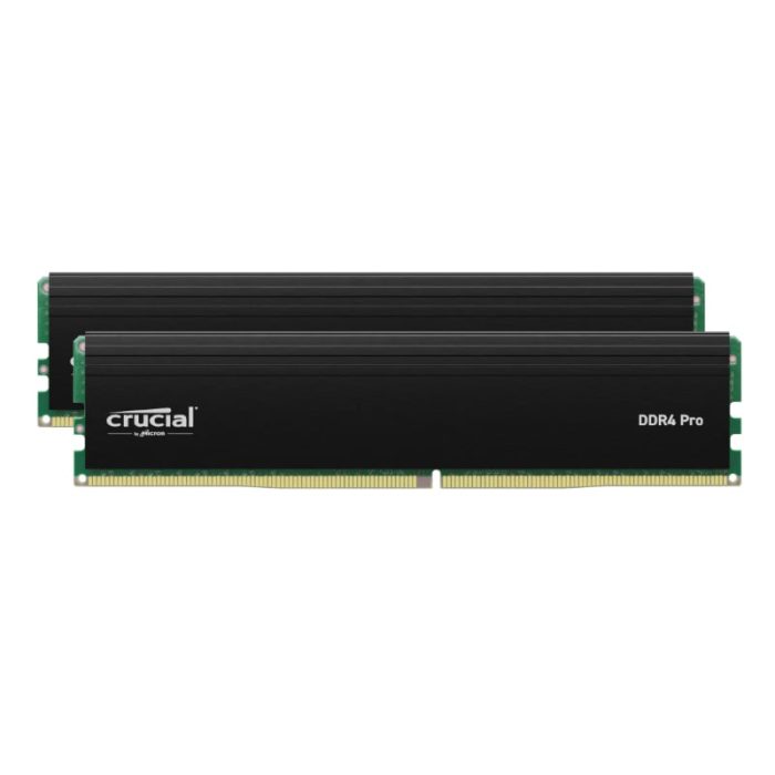 Crucial Pro 32GB Kit 3200MHz DDR4 Desktop Memory Black