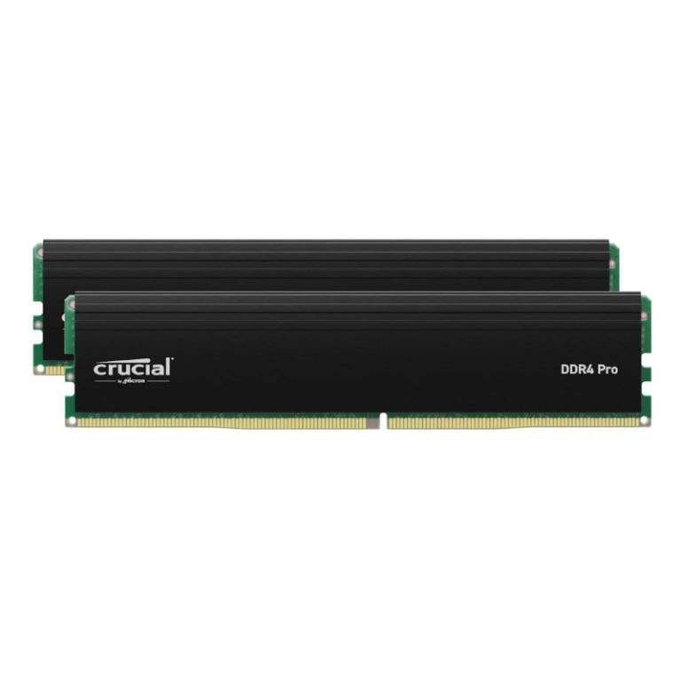 Crucial Pro 64GB Kit 3200MHz DDR4 Desktop Memory Black