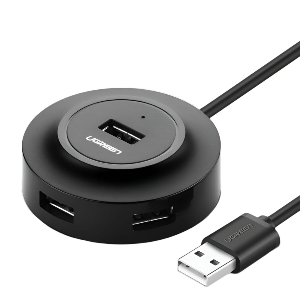 UGREEN 4-IN 1 USB 2.0 Hub (20777) - Black Black