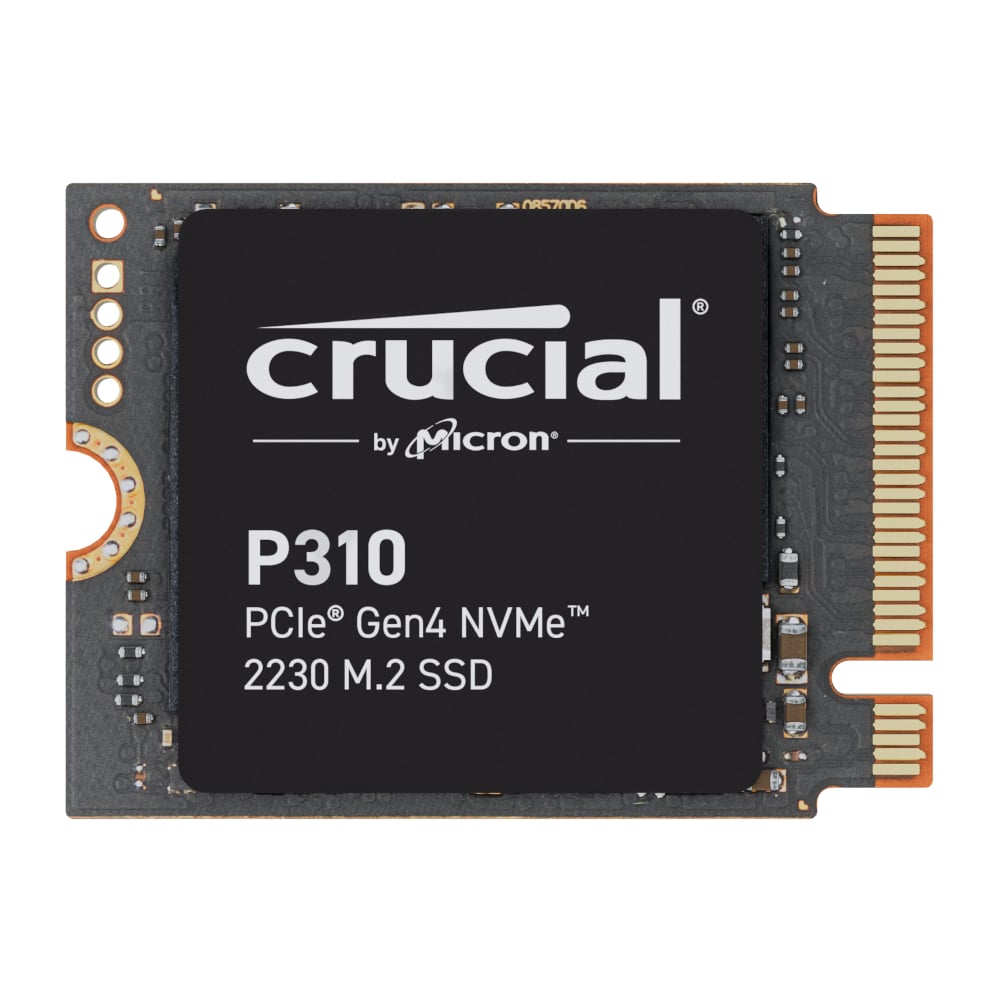 Crucial P310 2TB PCIe Gen4 2230 NVMe M.2 SSD Black