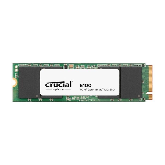 Crucial E100 1TB PCIe Gen4 2280 NVMe M.2 SSD Black