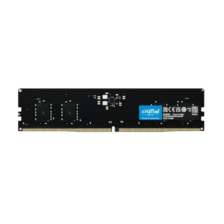Crucial 8GB 4800MHz DDR5 Desktop Memory Black