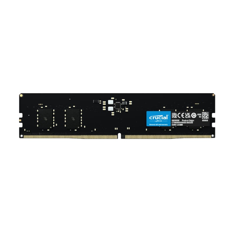Crucial 8GB 4800MHz DDR5 Desktop Memory Black