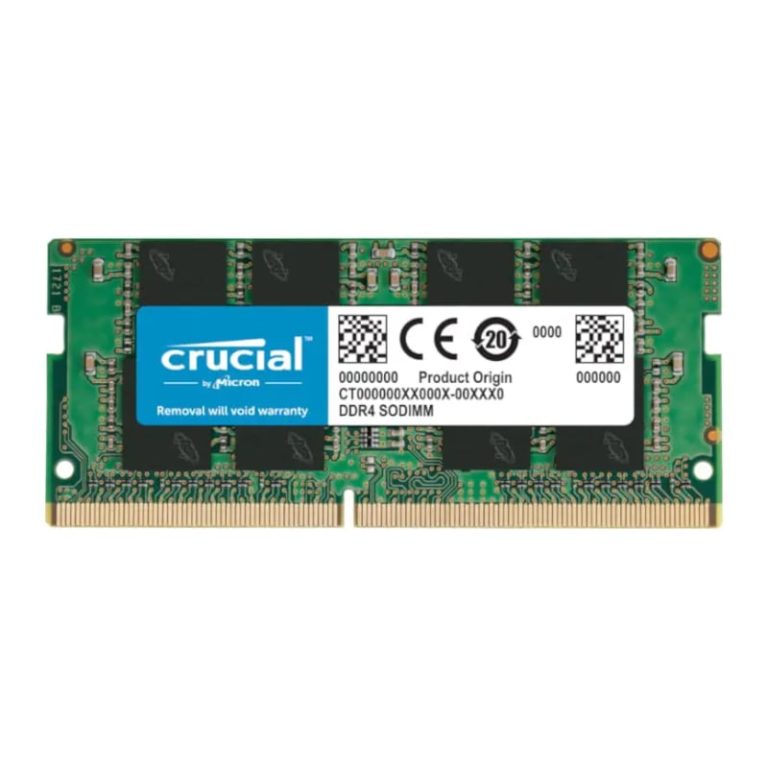 Crucial 8GB 3200MHz DDR4 Single Rank SODIMM Notebook Memory Green