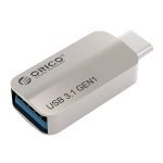 ORICO USB Type-C to USB-A 3.1 ChargeSync On The Go Adapter - Silver Silver