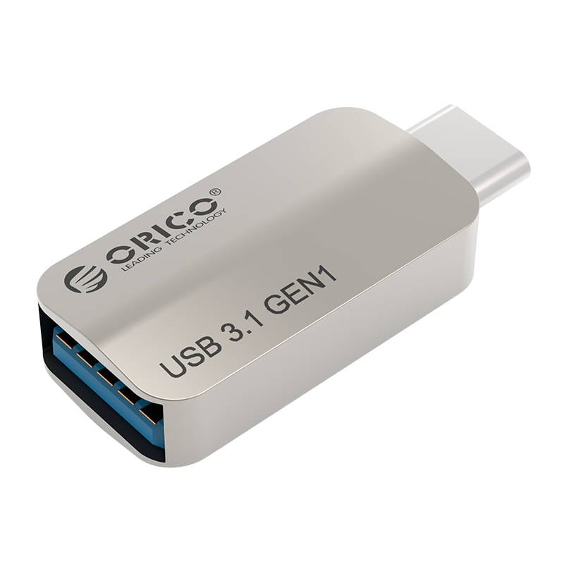 ORICO USB Type-C to USB-A 3.1 ChargeSync On The Go Adapter - Silver Silver