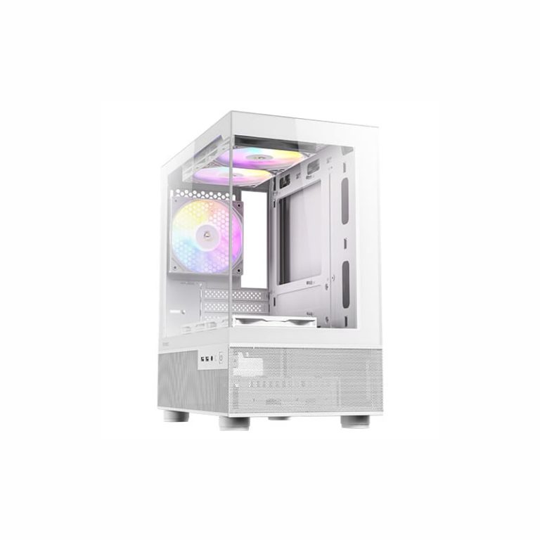 Antec CX200M Elite Micro-ATX | ITX RGB Mini-Tower Gaming Chassis - White -