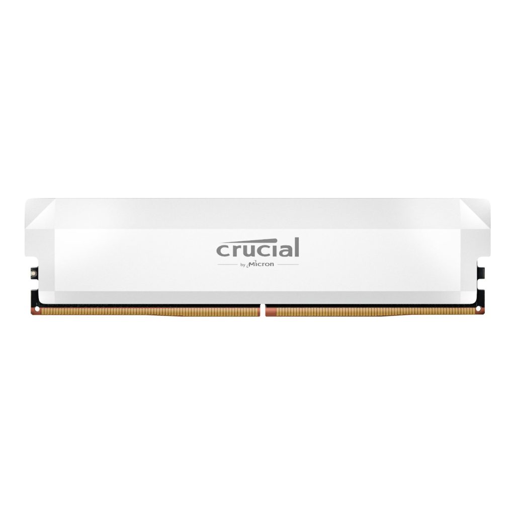Crucial Pro Overclocking 16GB 6400Mhz DDR5 Desktop Memory White White