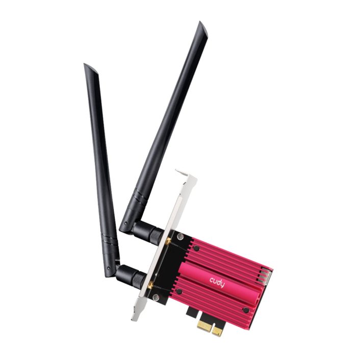 Cudy BE9300 Tri-Band Wi-Fi 7 | Bluetooth 5.4 PCIe Adapter Red