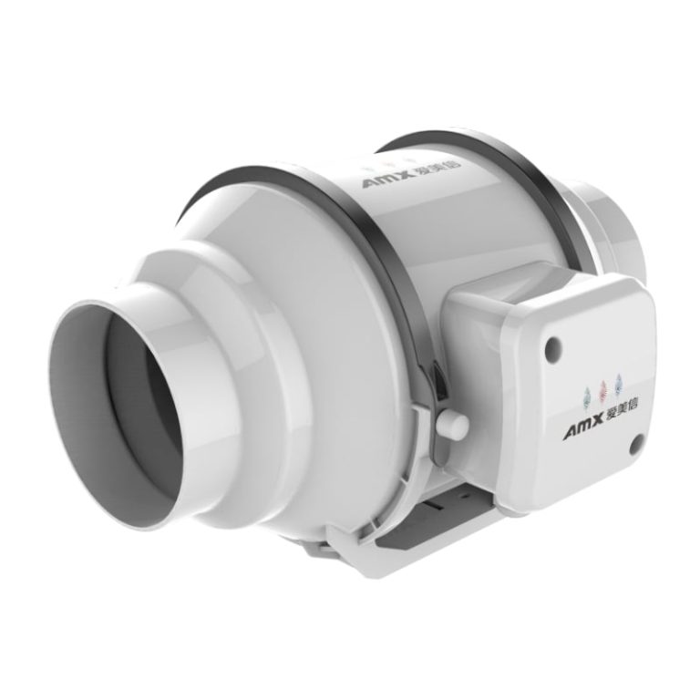 AMX 250mm Mixed Flow Industrial Inline Duct Fan White