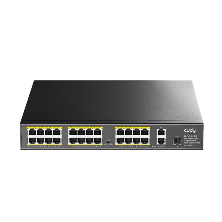 Cudy 24-Port Unmanaged POE Switch - Rack Mount Grey