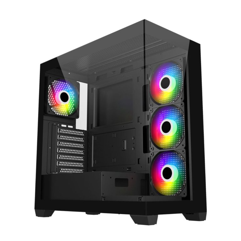 FSP M340 ARGB ATX Gaming Chassis - Black Black